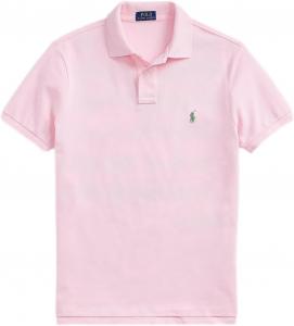 POLO RALPH LAUREN Мужская новая классическая футболка-поло, Rl Pink Mint Pony