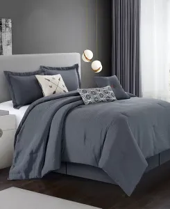 Комплект постельного белья Arven из 7 предметов, текстурированный, размер "king-size" Stratford Park, grey