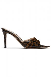 Gianvito Rossi Коричневые босоножки на каблуке Elle 85