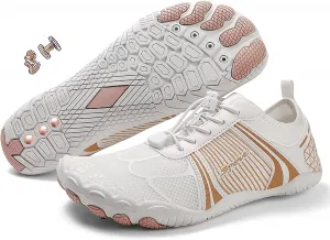 Заземляющие обувь с медью, походная обувь для ходьбы босиком для женщин и мужчин с невропатией, походная обувь с медью, удобная, нескользящая и легкая Generic, розовый