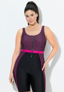 Купальник Ulla Popken ZIP FRONT, Black