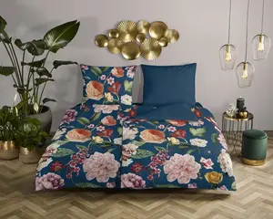 Пододеяльник 200x200 + 2* 80x80 см - цветы Descanso