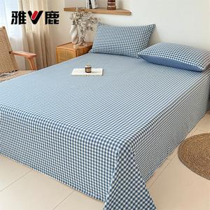 Yalu Простыня на резинке 180х230 см, хлопок, цвет Lan Xiaoge