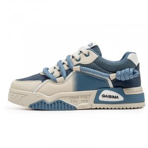 Мужские дышащие низкие кроссовки для скейтбординга GAISIMA, Black White