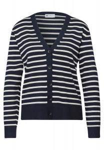 STREET ONE Трикотажный кардиган в темно-синем цвете
