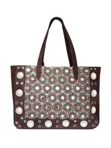 Сумка-тоут Nellcôte размера мини VALENTINO GARAVANI, коричневый