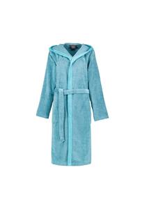 Халаты женские с капюшоном двухцветные 6425 бирюзовый - 47 Cawö, синий