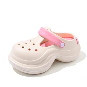 Подростковые, износостойкие, отскакивающие, дышащие, увеличивающие рост, детские сабо NEZHACHAOHAI, черный