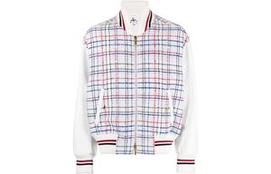 THOM BROWNE Джингамовая застёгивающаяся куртка-бомбер, Multicolor