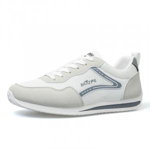 Boogie Bear Легкие и дышащие мужские скейтерские кеды низкие White Gray, цвет White Gray