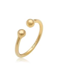 Elli Кольцо из серебра 925 пробы с золотым шариком