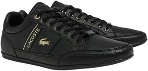 Кроссовки Lacoste Chaymon мужские, Black/Black/Gold Leather