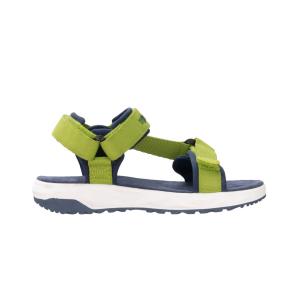 Сандалии Trollkids Kid's Lysefjord Sandal, цвет Kiwi/Mystic Blue/Green Lizard