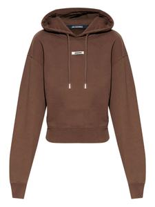 Толстовка с капюшоном и нашивкой-логотипом Jacquemus, коричневый
