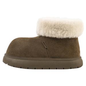 Wonderful couple Тёплые износостойкие утеплённые короткие зимние сапоги для женщин Black Olive, цвет Black Olive