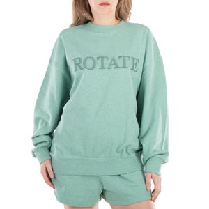 Повернуть Женская Гранит Зеленая С вышитым логотипом Толстовка Rotate