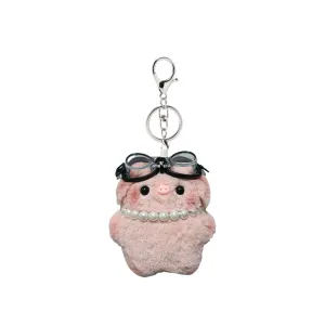 Плюшевый кулон Pilot Piglet Charm Dolls высотой 11 см HAKASSA ORIGINALS, Pearl Necklace Piglet