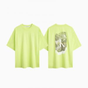 Футболка мужская Calvin Klein Jeans с короткими рукавами и принтом, зеленый