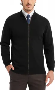 Мужской кардиган Kallspin с молнией и стойкой, из хлопка, легкий
