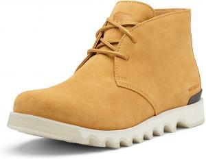 Мужские сапоги Sorel Kezar Chukka WP- водонепроницаемые кожаные дождевые ботинки, желтый