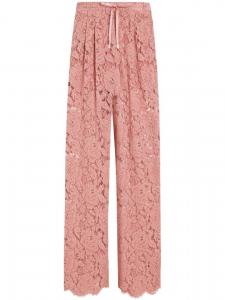 Dolce & Gabbana кружевные брюки, розовый