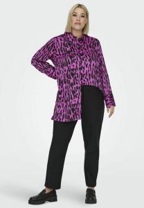 Блузка на пуговицах ONLY Carmakoma, фиолетовый