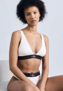 Бюстгальтер с треугольным вырезом и легкой подкладкой. Calvin Klein Underwear, White