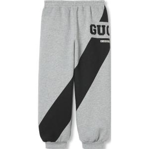 Детские трикотажные спортивные штаны Gucci, светло-серый