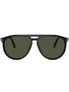 Солнцезащитные очки в круглой оправе Persol, черный