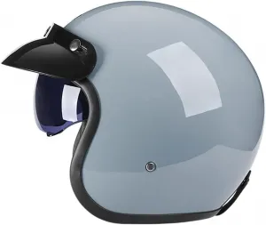 Реактивный шлем с визором, винтажный шлем для скутера, для взрослых, унисекс, открытый мотоциклетный шлем, сертификация ECE для круизеров, чопперов, байкеров, мопедов, ретро-шлем LPXPLP, a