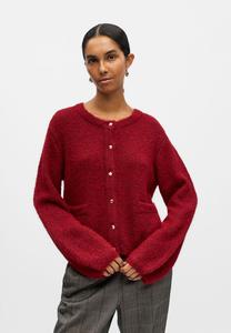 Кардиган Object OBJSAGGIA, Karanda Red Detail:Melange/Red
