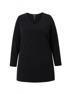 Длинная рубашка черного цвета Ulla Popken