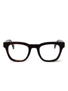 Dunhill очки в квадратной оправе, коричневый