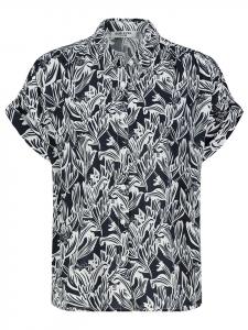 Блузка Sublevel, темно-синий/белый