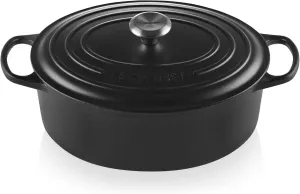 Кастрюля Le Creuset с эмалированным чугуном, 6750 мл, черный