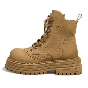 Женские Ботильоны "Пуансеттия Принцесса" Жёлтые (Скрытая Платформа)