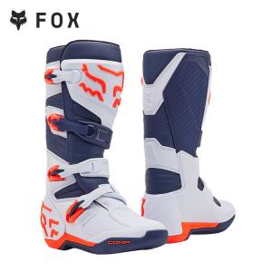 FOX Новая модель внедорожных ботинок для мотоцикла, трейл райдинг, прочные, начальный уровень, белый флуоресцентный оранжевый_1899, размер 44
