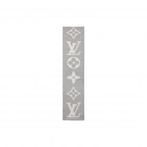 LOUIS VUITTON Вязаный шарф унисекс серый, Gray
