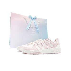 Adidas Courtbeat Cherry Blossom Snow Wrapping, износостойкие и нескользящие низкие скейтборд-кроссовки Unisex Pink White