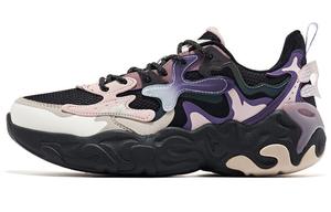 Кроссовки Odd Bullet 1.0 женские с низким верхом, цвет: черный/фиолетовый гибискус Erke