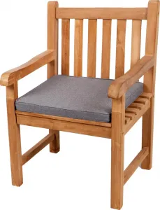 Подушка на сиденье для скамеек, садовых качелей и сидений, гладкая. FK5 (60x60x5, светло-серая)