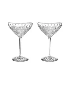 Бокалы для мартини Mastercraft Irish Lace объемом 10 унций, набор из 2 штук Waterford, clear