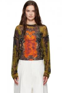 Топ с массивным медальоном Jean Paul Gaultier, оранжевый