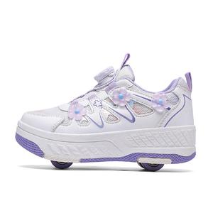 Износостойкая, дышащая, легкая, амортизирующая детская обувь для отдыха на природе Wooden Rabbit, фиолетовый