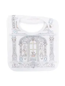 Атласный нагрудник Atelier Choux, белый