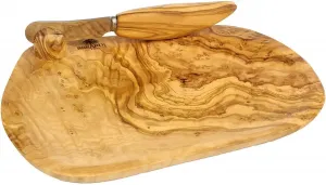 BERARD FRANCE 1892 Сырная доска с ножом 17,5х32,5 см, цвет natur