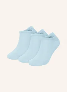 Комплект из 3 носков-кроссовок one color shorties Dillysocks, синий