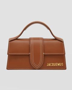 Кожаная сумка через плечо Le Bambino Jacquemus, цвет Light Brown