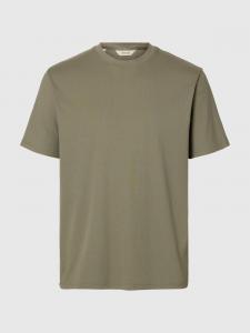 SELECTED Футболка 'SLHSpencer' в цвете Olive