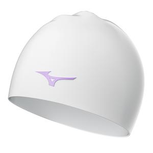 Силиконовая плавательная шапочка unisex Mizuno, белый